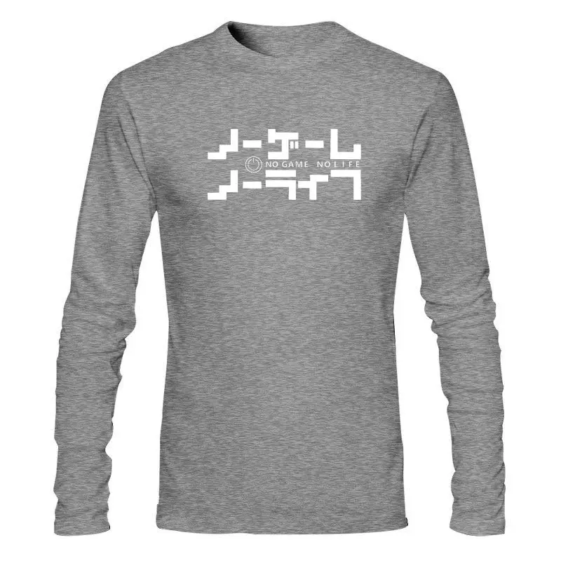 

Мужская одежда, новинка, футболка с логотипом «No Game No Life», игровая футболка с логотипом манга, смешные топы, футболка унисекс, Забавные топы