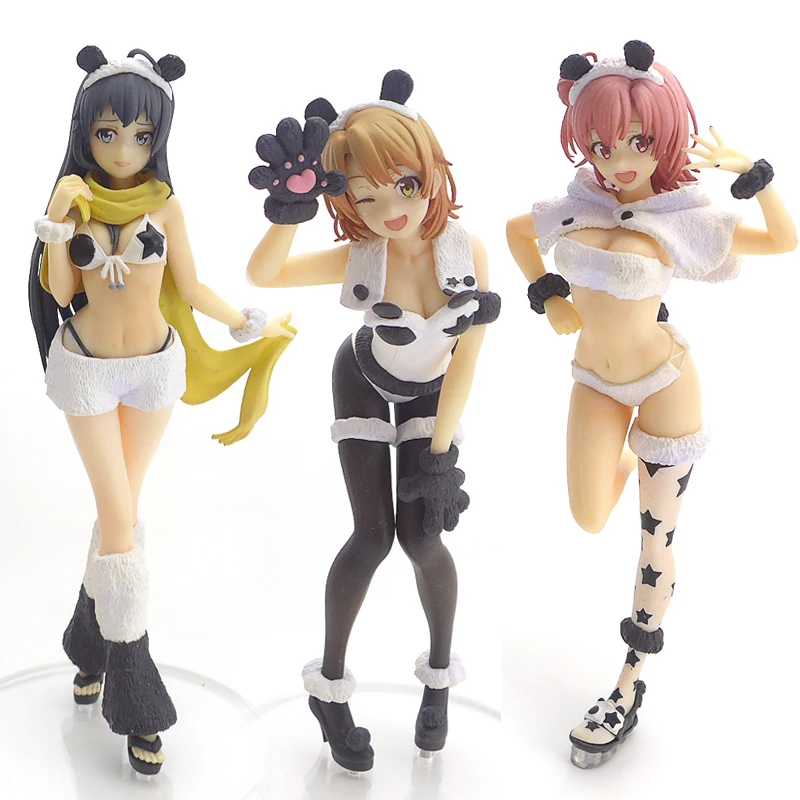 

Оригинальный большой груз Yukinoshita Yukino Isshiki Iroha Yuigahama Yui фигурка модели игрушки унисекс коллекционные орнаментные сетки