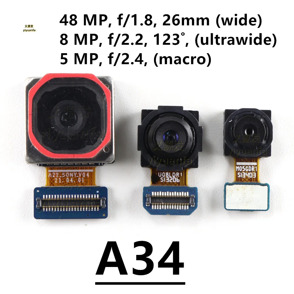 Задняя камера для Samsung Galaxy A34 A54 A346 A546 Замена модуля гибкого кабеля основной задней