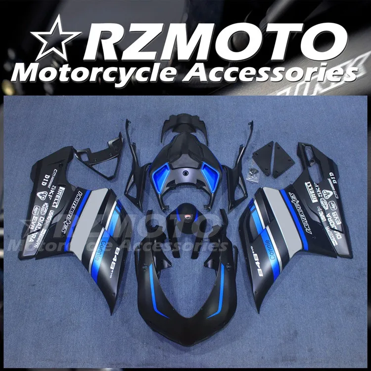 

Injection New ABS Motorcycle Fairings Kit Fit for Ducati 848 1098 1198 evo 2007 2008 2009 2010 2011 2012 Bodywork set Blue Matte