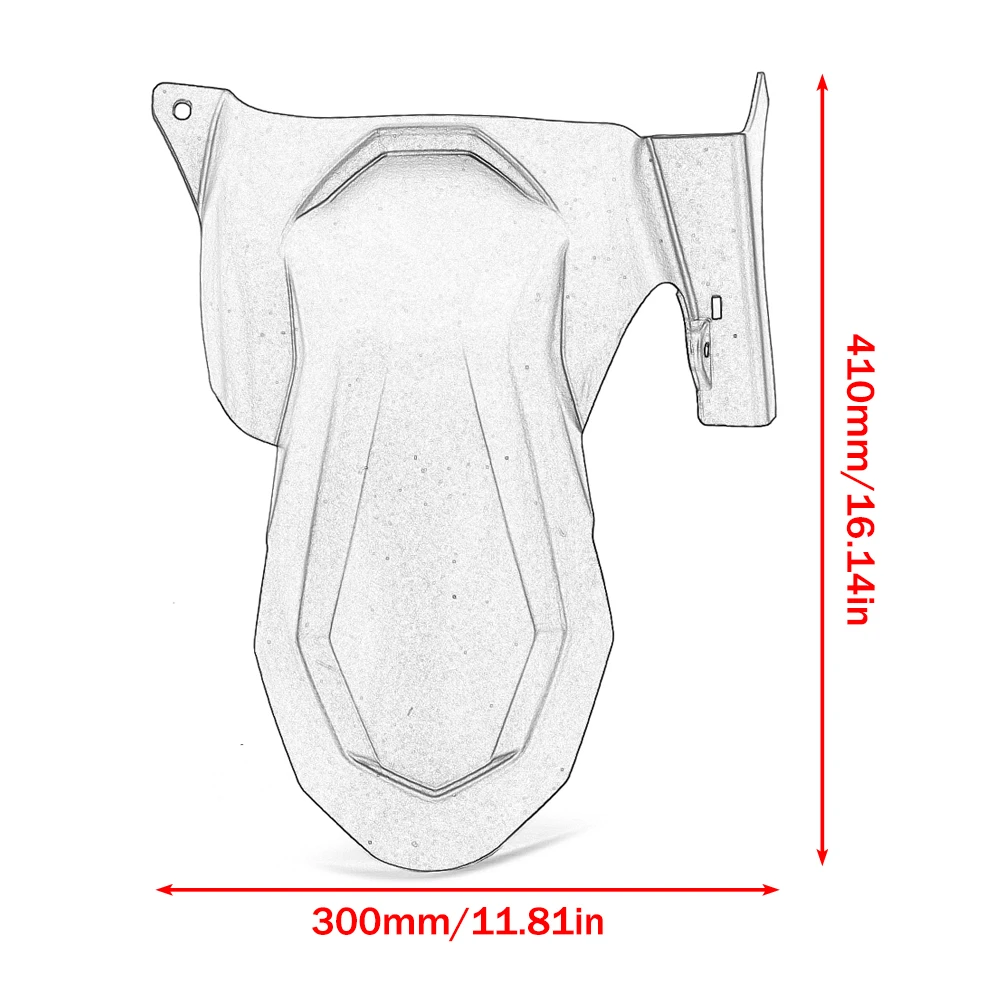 Для Yamaha T-MAX 530 2017-2019/T-MAX 560 2020-2023 удлинитель заднего крыла мотоцикла