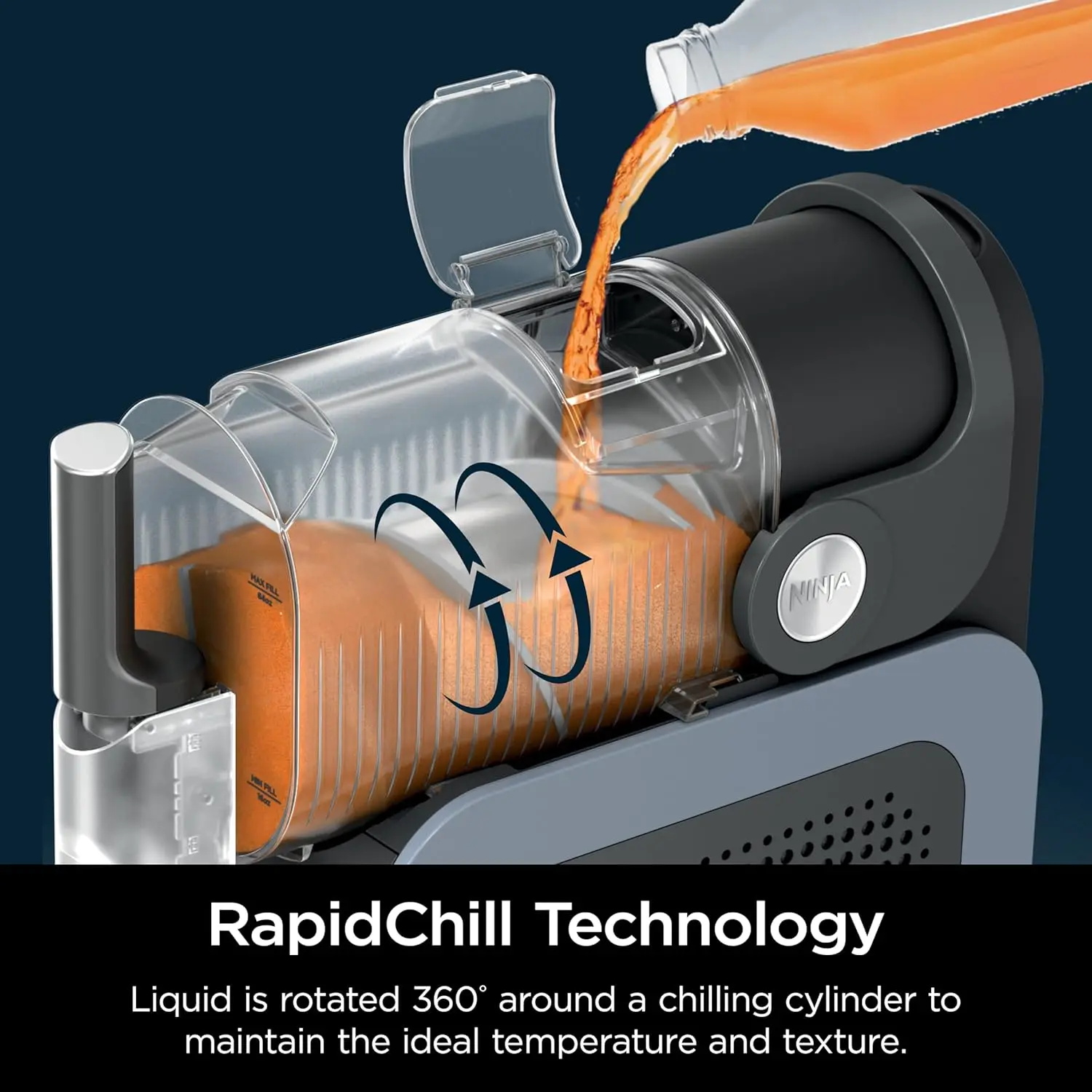 Ninja SLUSHi с технологией RapidChill, 88 унции. Машина для замороженных напитков и слякоти, 5 предустановленных программ, Маргарита, Фургоны, Мерч, FS301 (art.: 3920cd9525cab) - 3920cd9525cab