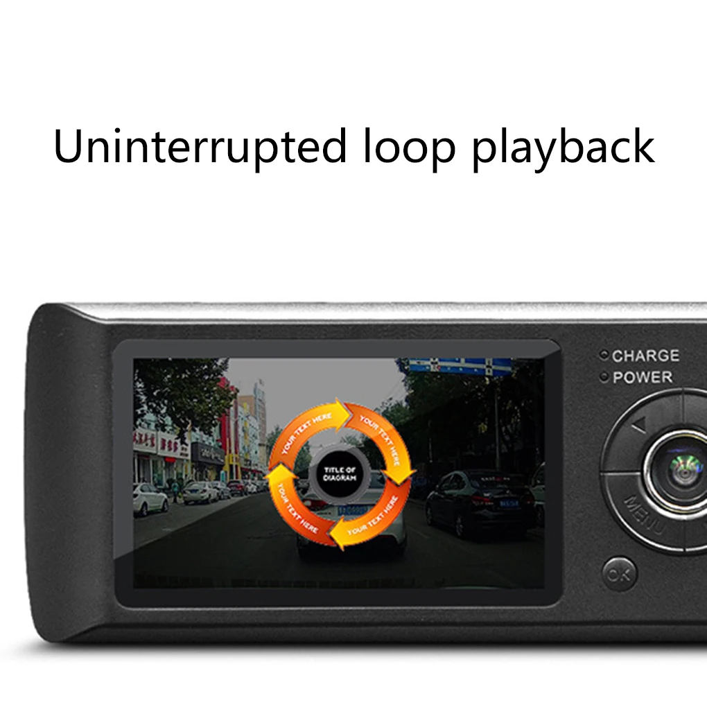 

1280 x 480 Dash Camera 2 7 Vehicle Car DVR Camera Video Recorder Dash Cam G-Sensor GPS Dual Lens Camera Car DVRs
