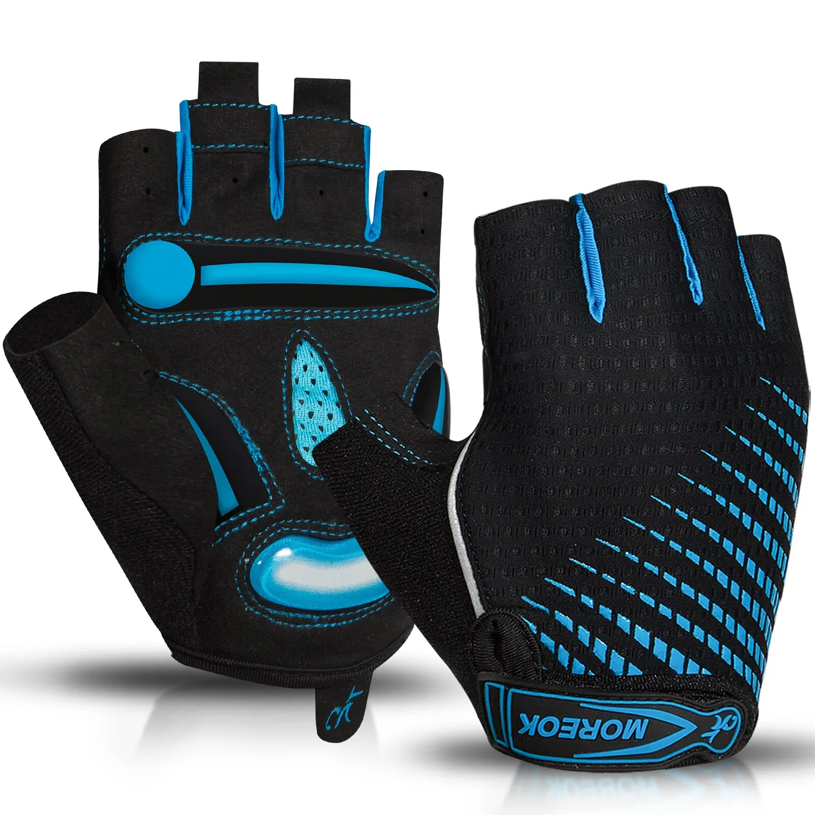 Gloves,5mm Gel Pads Non-slip Mountain Bike Gloves Mtb Road B