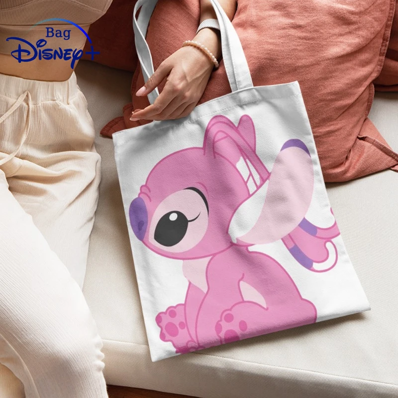 

Disney Kawaii Stitch Women's Handbags Shoulder Bags Cute 2023 Trend Cartoon Printed Handbag Casual High Capacity Shoppaing Bag