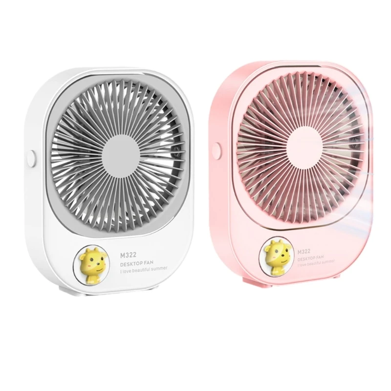 

Настольный мини-вентилятор с 3 скоростями и USB-зарядкой