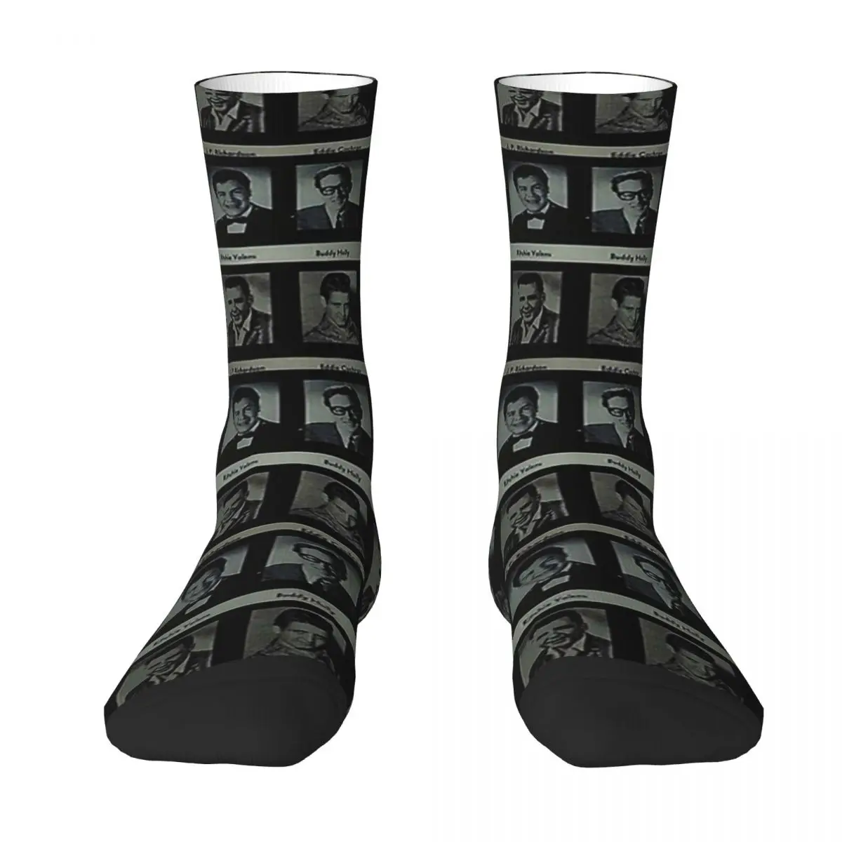 

Remembering Buddy Holly Ritchie Valens Eddie Cochran The Big Bopper Socks All Season Long Socks for Man Woman Birthday Present