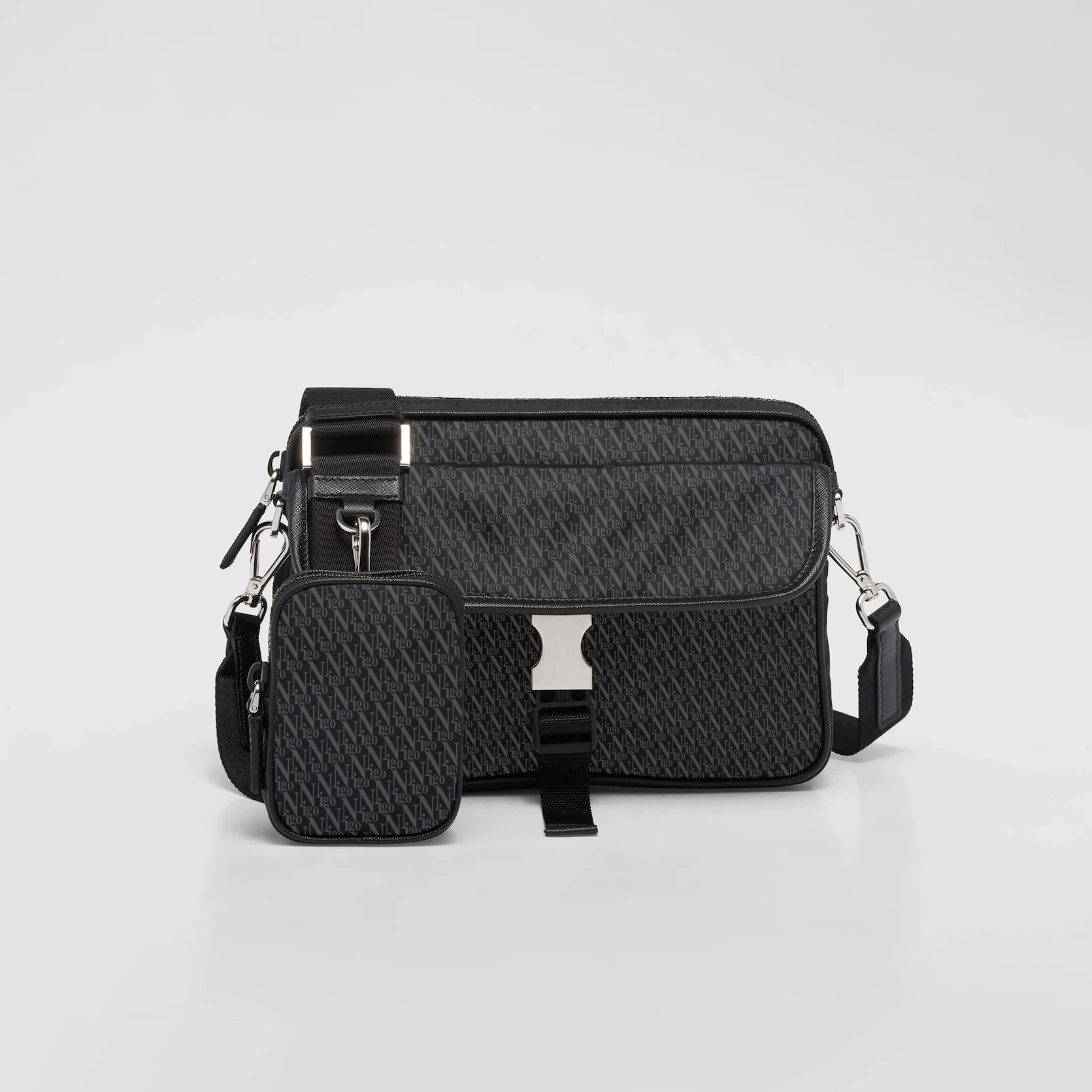 

NIGO Recycled Nylon Leather Shoulder Bag #nigo8447