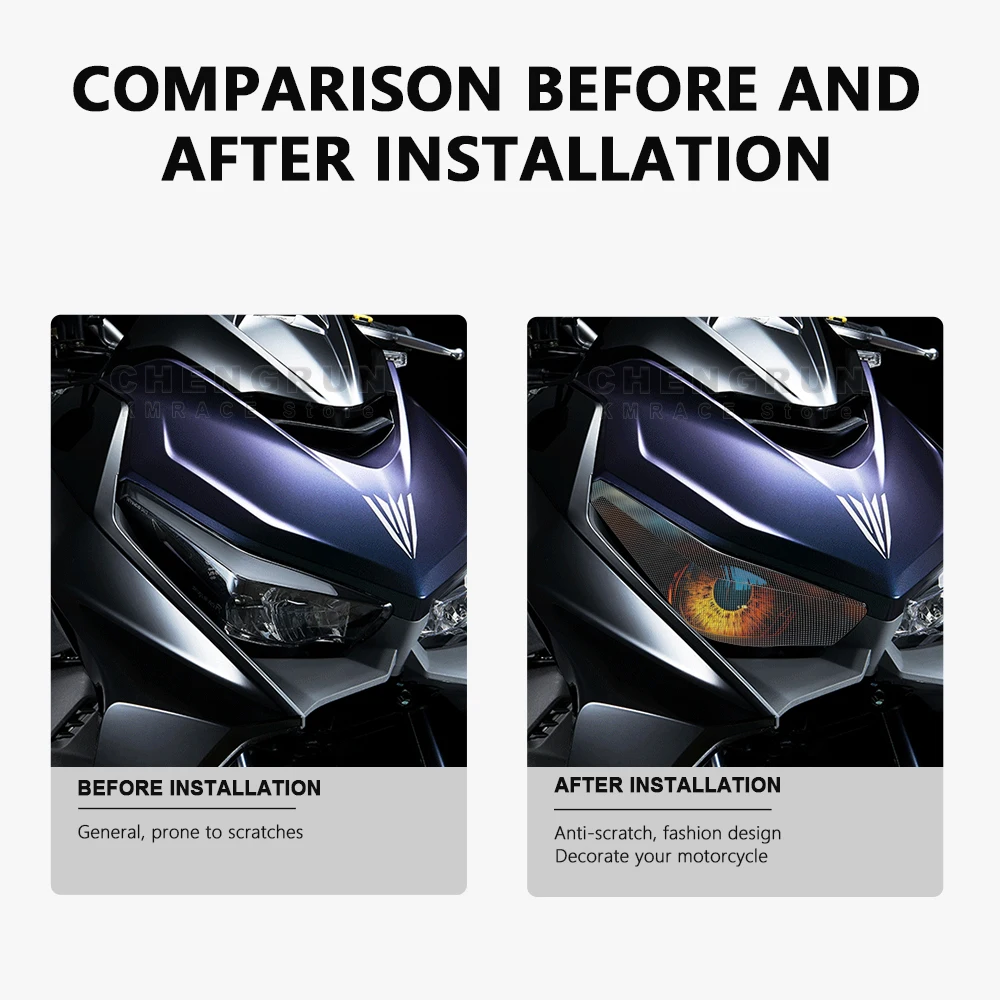 Наклейка на фару водонепроницаемые наклейки для мотоцикла Kymco KRV180 KRV 180
