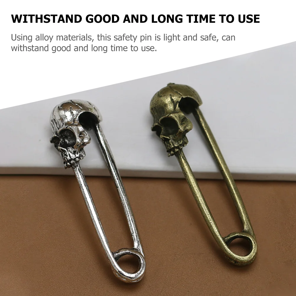 20 шт. булавка в стиле ретро металлическая брошь панк с черепом декор швейные
