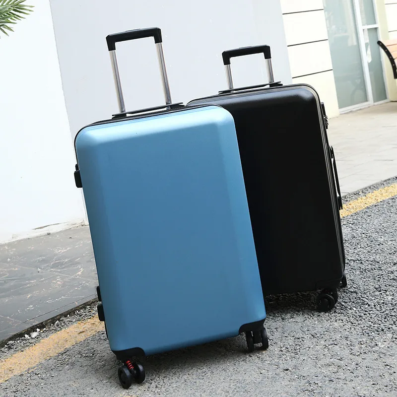 

Frosted blue all-aluminum hand travel luggage LY853-46166
