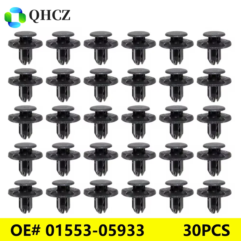 

30 шт. Altima Infiniti Q50 Q60 Q70 QX60 Вкладыш крыла Решетка бампера под крышкой Зажимы OE # 01553-05933 01553-05323