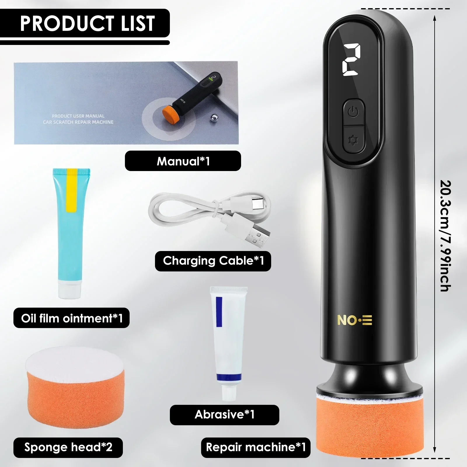 

Мини-беспроводная Машина Для Полировки Автомобиля, Светодиодный Дисплей