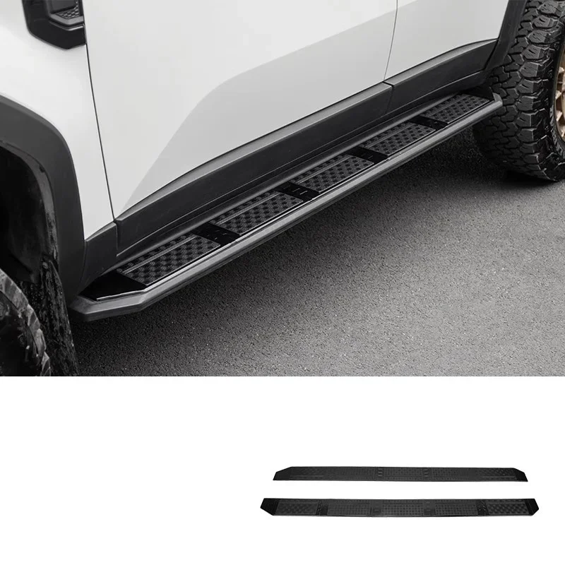 Фото Накладки на педали из нержавеющей стали OUY для Toyota Prado LC250 24-25, модифицированные подножки, защитные аксессуары для авто №3