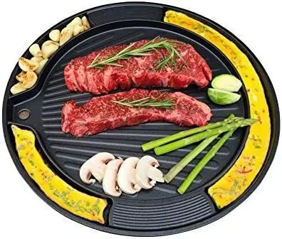 

BBQ Egg Grill Pan, Even Heating and Easy to Clean, Perfect for Pork Belly Round cake pan for baking Silicone air fryer liner Rot