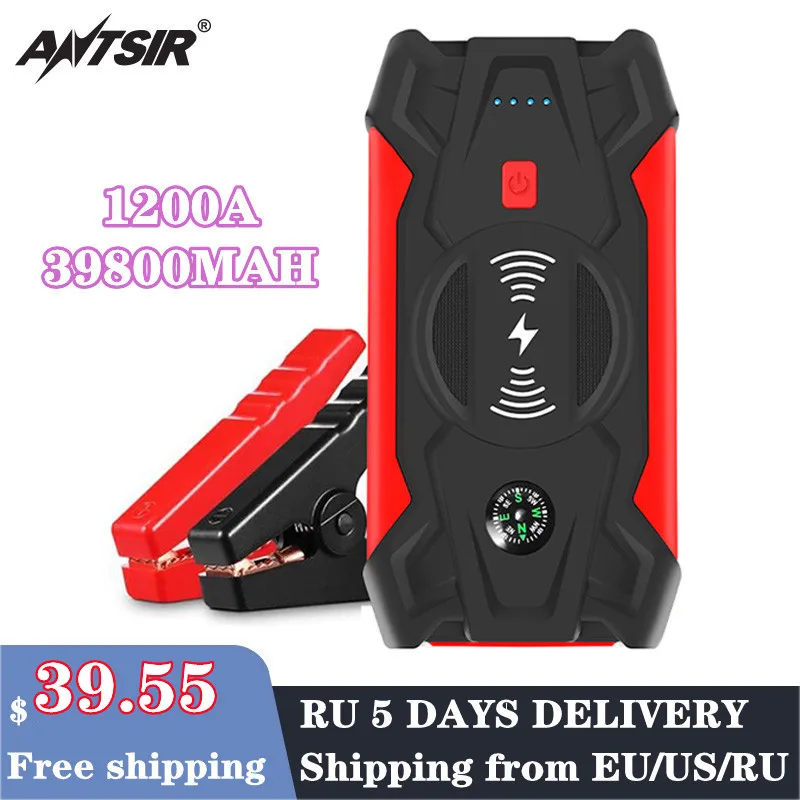 

39800mAh Car Jump Starter Power Bank Portable Car Battery Booster Charger 12V Starting Device Auto Emergency Start-up Lighting
