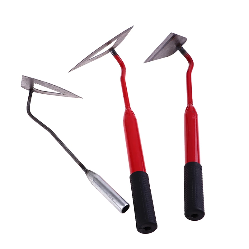 

1PC Hardened Hollow Hoe Handheld Weeding Rake Planting Vegetable Farm Garden Tools Garden Tilling Shovels