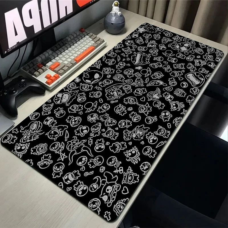 

Pad Mouse Mats The Binding Of Isaac Deskmat Computer and Office Xxl Mousepad Speed Keyboard Gaming Pc Gamer Accessories Playmat