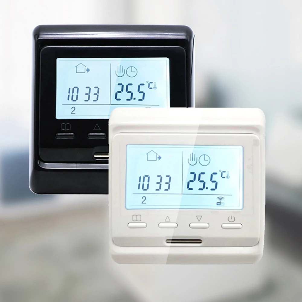 Фото Регулятор температуры MINCO HEAT, 1 шт., программируемый умный Wi-Fi термостат Tuya для электрического напольного/водяного/газового котла №1