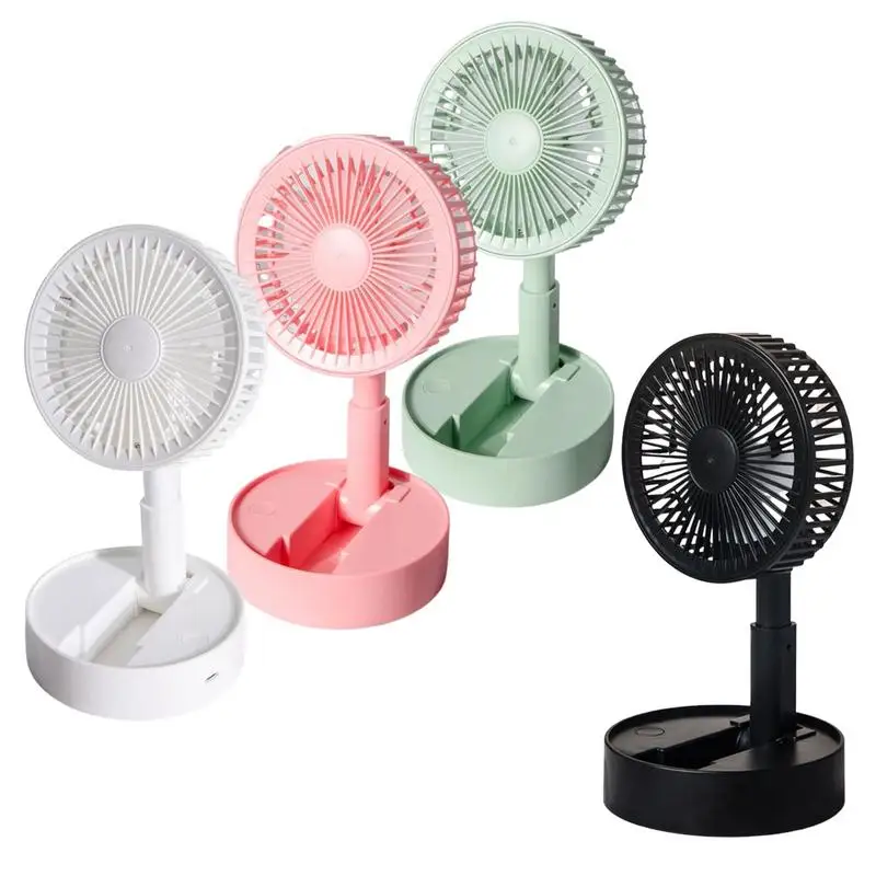 

Portable Rechargeable Fan Portable USB Desk Fan Adjustable & Foldable Fan Quiet Small Standing Fan Powerful USB Desk Fan For