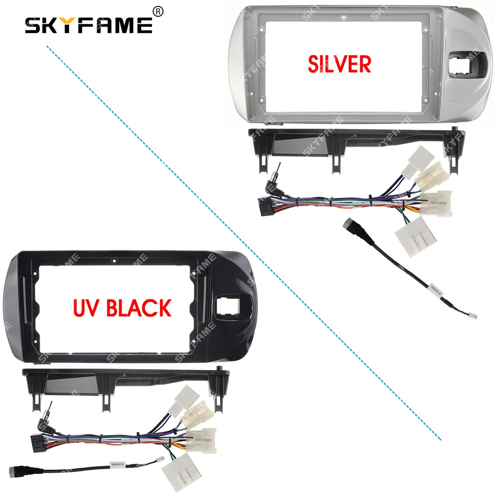 

SKYFAME Автомобильная рамка Fascia адаптер Android Радио Аудио приборная панель комплект для Toyota Vitz 3 XP130 Yaris