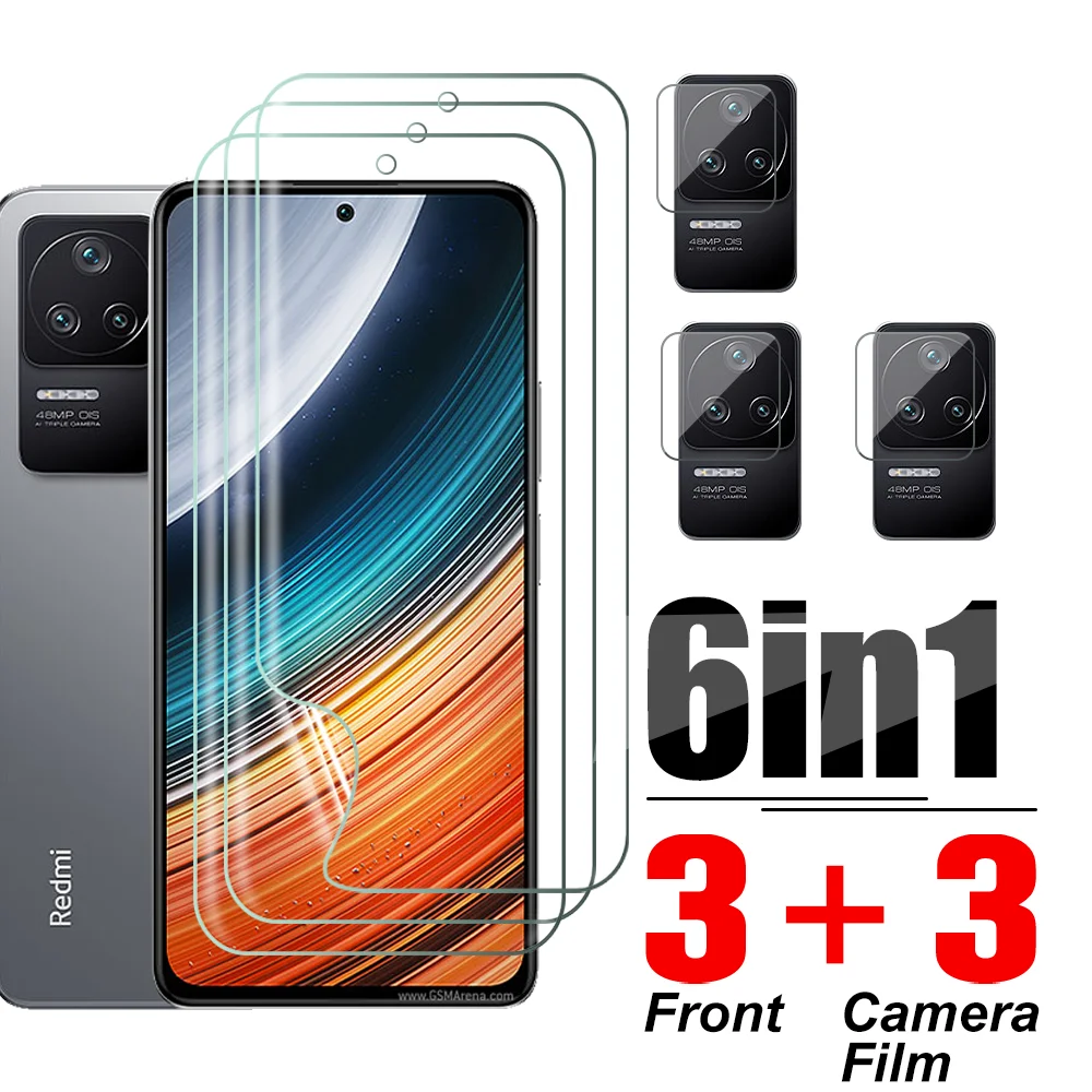 

Гидрогелевая пленка 6 в 1, не стекло для Xiaomi Redmi K40S K20 Pro K40 K40Pro Plus K50Pro K50, объектив для игровой камеры, защита экрана телефона