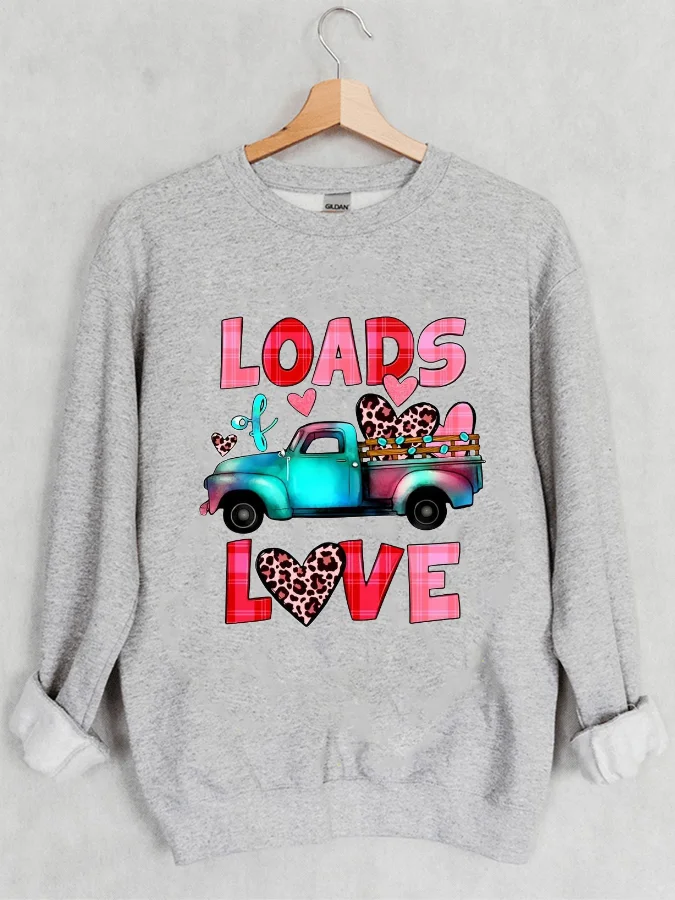 

Casual Letter Print Crewneck Sweatshirt