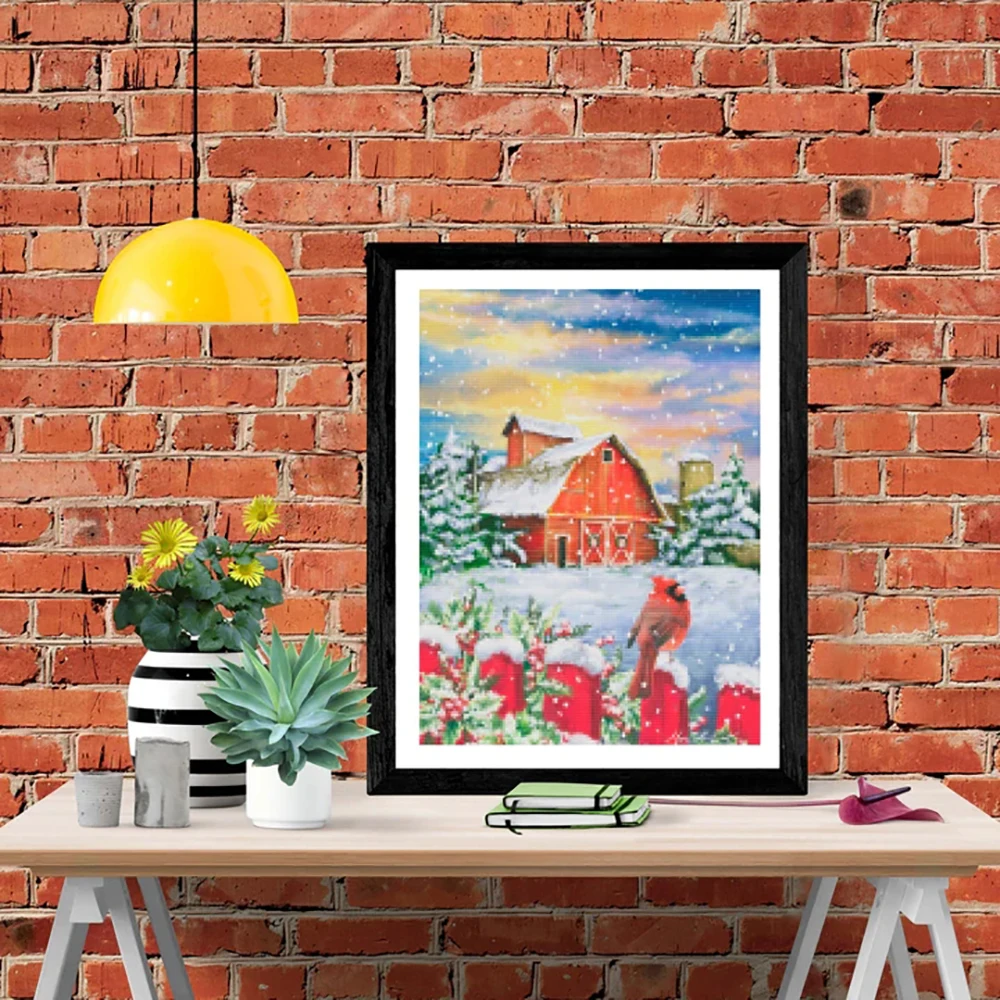 

DIY Алмазная Картина Пейзаж крест Алмазная вышивка картина полный круг Алмазная мозаика украшение дома подарок