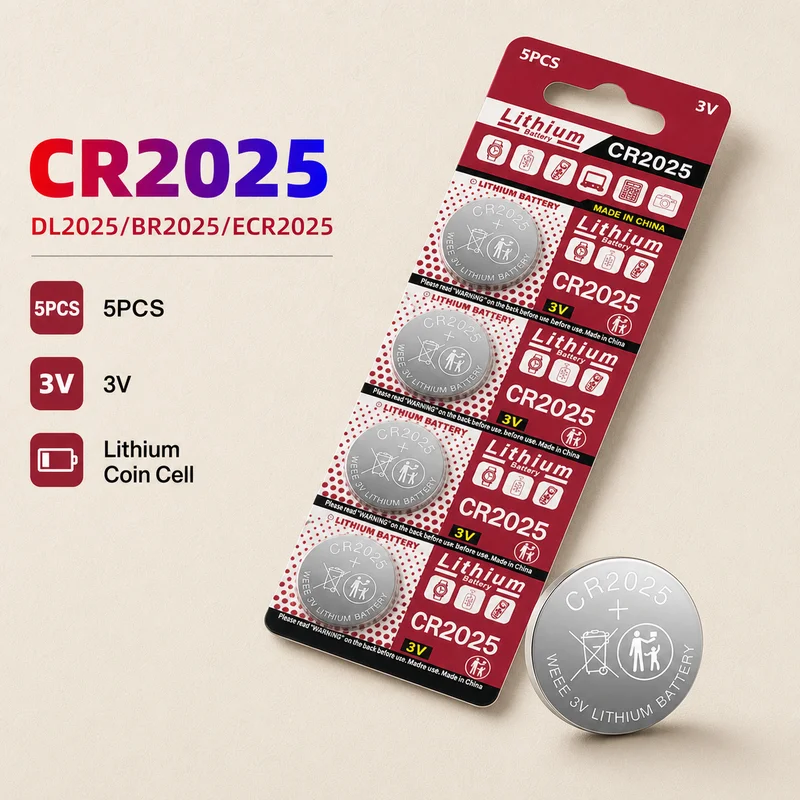 Фото Батарейки-таблетки CR2032, CR2025, CR2016 3В, 5-10 шт. для часов, игрушек, калькуляторов, автомобильных ключей, сменные, в упаковке №1