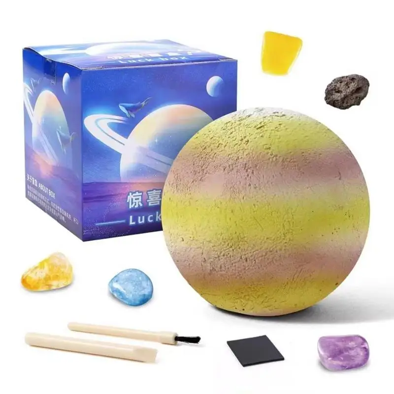 

Digging Up Fossils Toy Set Archaeological Excavation Solar System Science Planets Exploration Gem Mining Kit Assembly Gifts