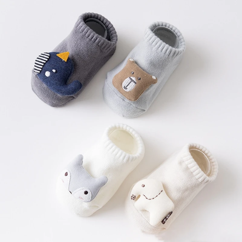

Soft Cotton Baby Girls Socks Newborn Cartoon Animal Baby Socks Infant Baby Kids Boy Socks Anti Slip Floor Shoes Spring Autumn