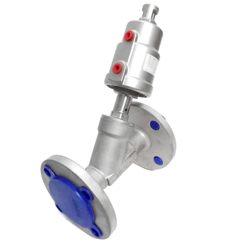 

Factory Wholesale Stainless Steel Y Type Shut-Off Valve Pneumatic Flange Angle Seat Valve