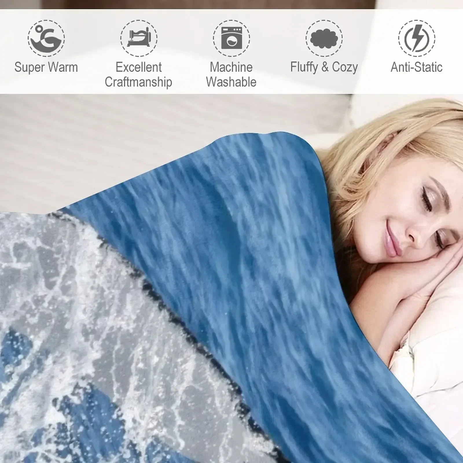 Кит просмотр хвоста брызги спрей в Hervey Bay декоративное одеяло плед на диване