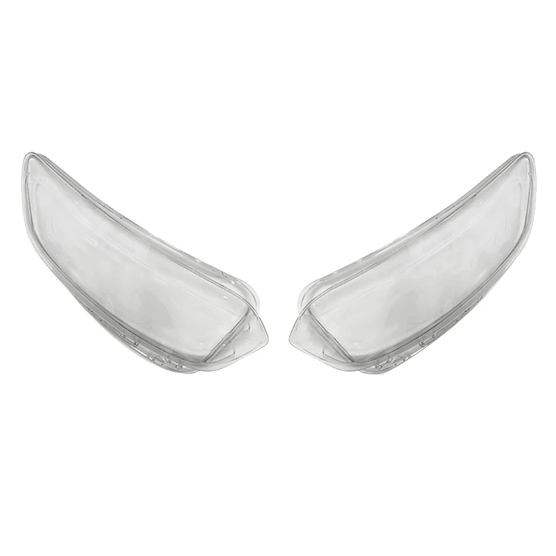 New1pair Front Headlight Cover Housing For Renault Kadjar 2016-2018 Head Light Case Lens Shell Transparent Lampshades
