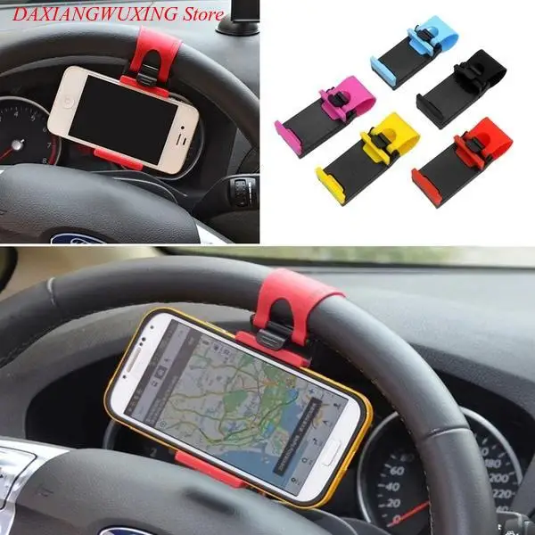 

Car Steering Wheel Clip Mount Holder for iPhone 8 7 7Plus 6 6s for Samsung for Xiaomi for Huawei Mobile Phone GPS