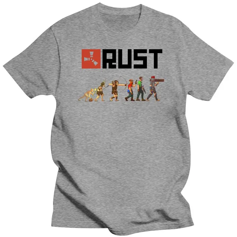 Мужская одежда футболка с принтом ржавчины и эволюции мужские винтажные