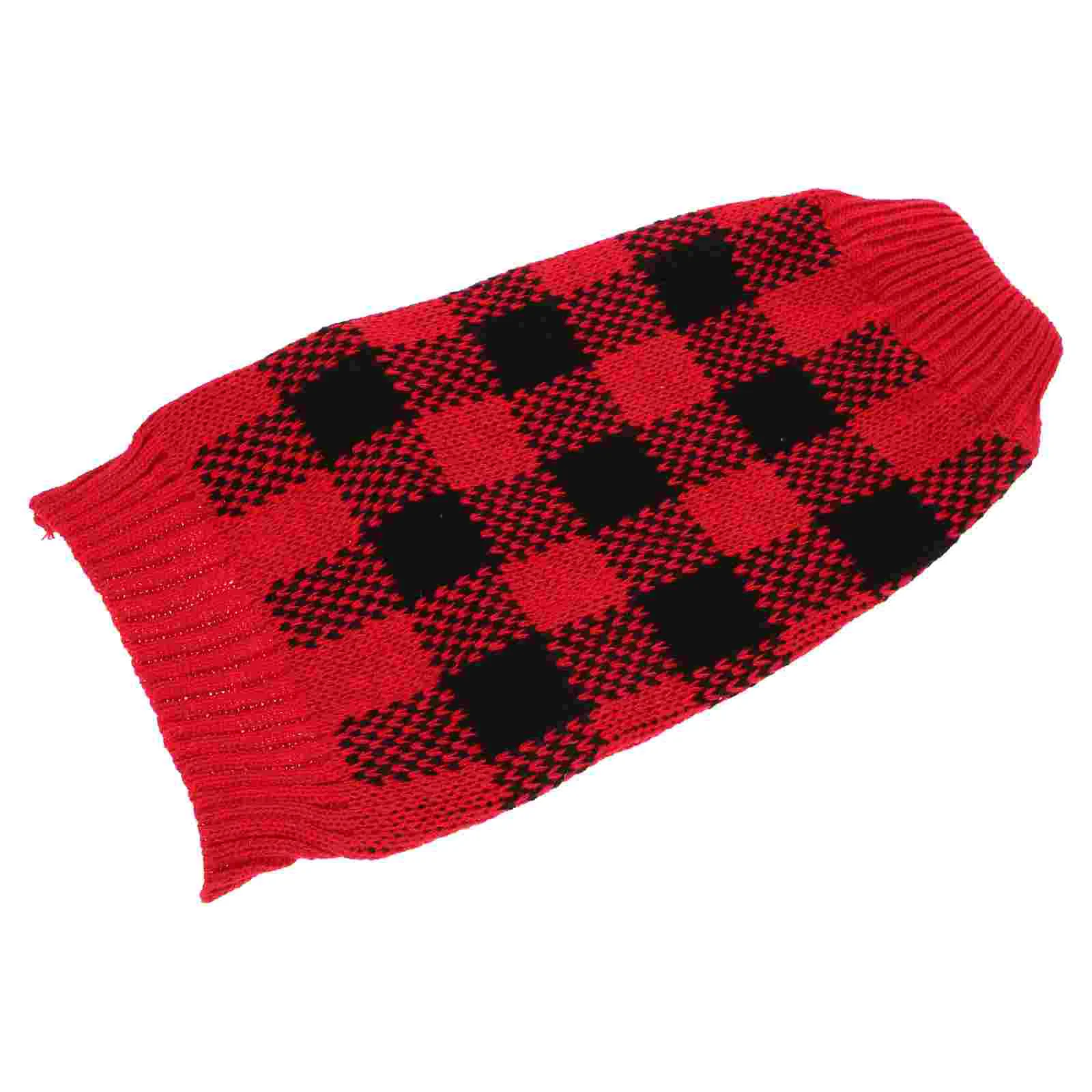 

Washable Puppy Sweater Winter Warm Cat Clothing Adorable Plaid Clothing For Cats Dogs
