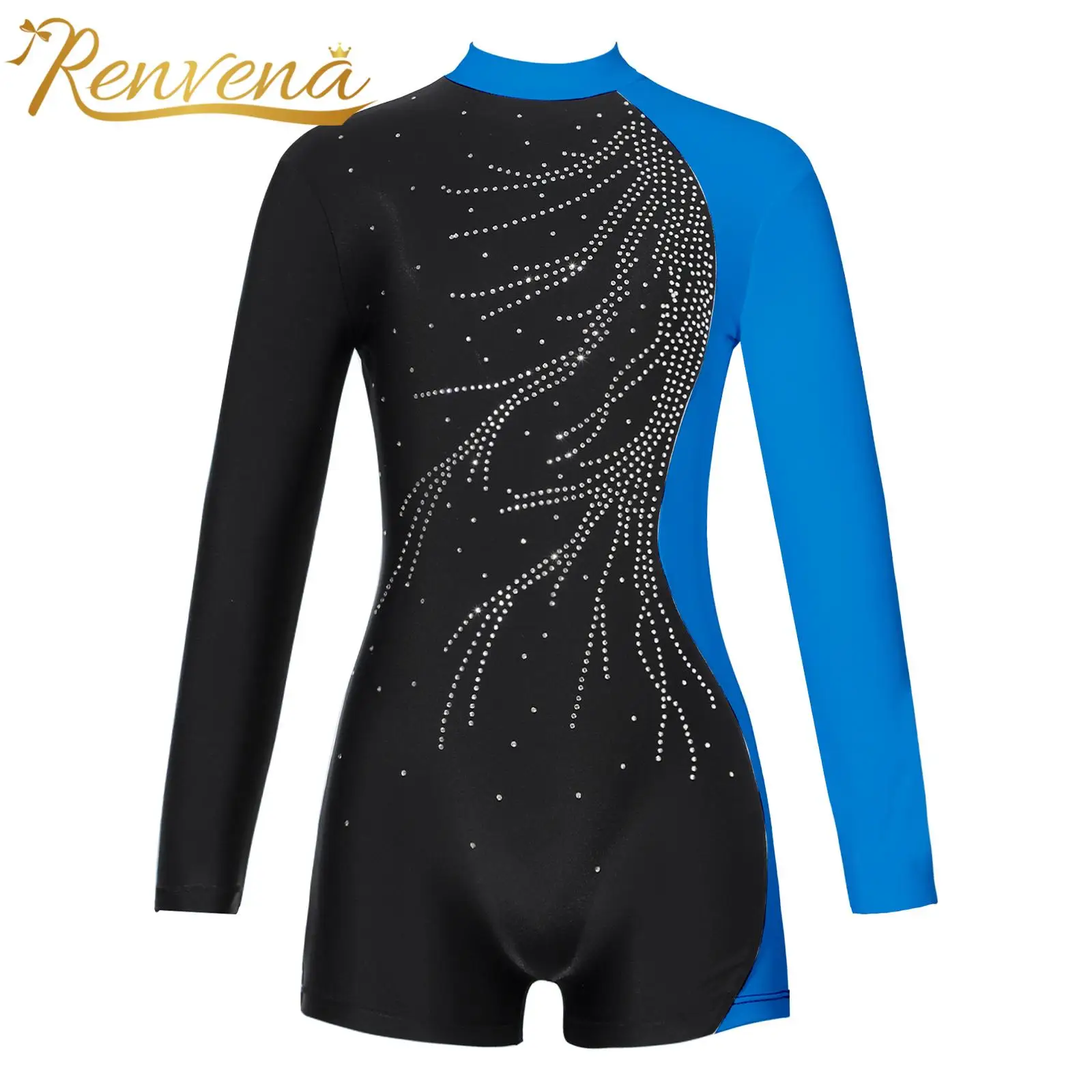 

Kids Skating Jumpsuit Bodysuit Children Gymnastics Leotard for Girls Teens Dance Long Sleeves Ballet Unitard Athletic Leotards