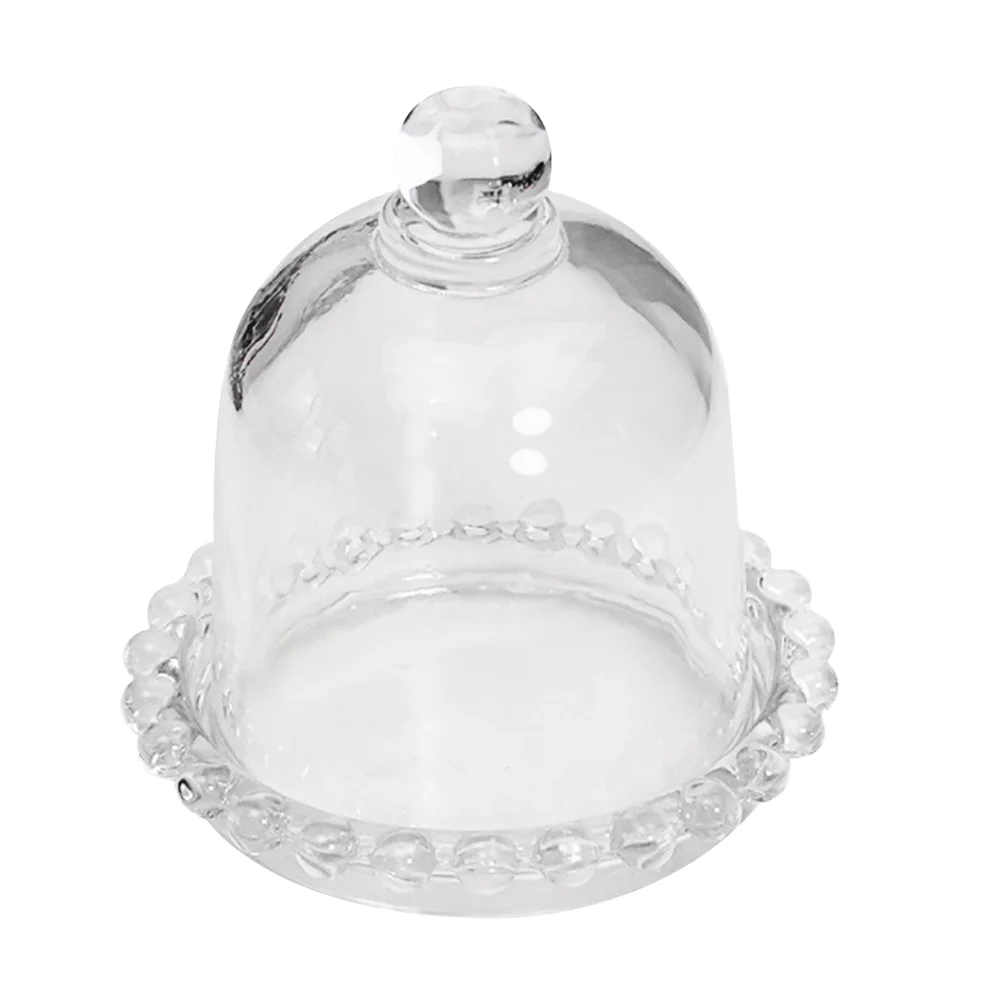 

Dome Cloche Glass Display Cheeseflower Diy Cover Clear Platterbase Forever Mini Cup Protector Practical Jar Bell Succulentssnack