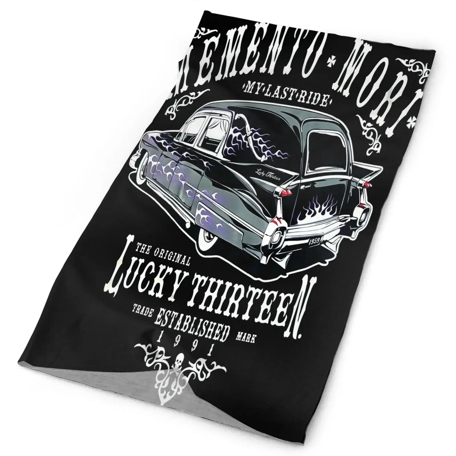 

Lucky 13 Gothic Horror Last Ride Men's Bandana Face Mask Head Scarf Cycling Mask For Men Snood Scarf Facemask Bandana Headband