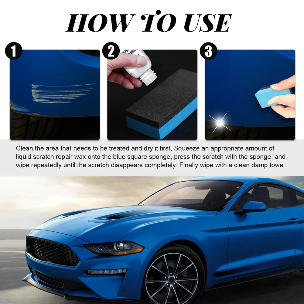 

1Pcs 30ml Car Scratch Removal Repair Wax Refurbishment Cream Fine Scratch Repair Paint Polishing Surface Scratch Polishing Agent