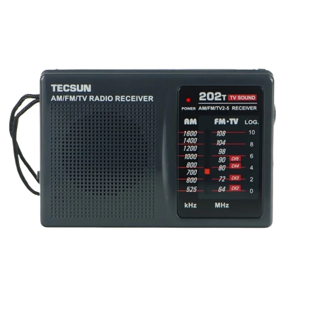 TECSUN R-202T AM/FM/TV Карманный радиоприемник Встроенный динамик Интернет Портативное