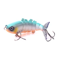 new coming 110mm 25 5g hard multi jointed swimbait 3d eyes 7 segment minnow bait tackle fishing lures sinking wobbler pesca bass