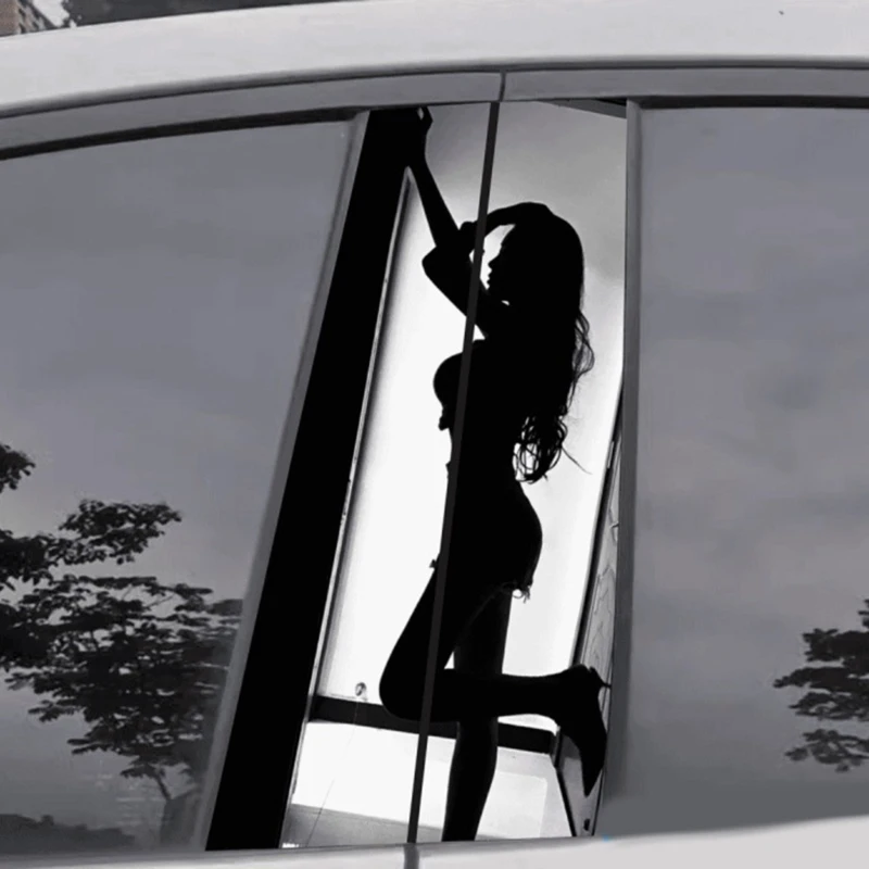 2024 новая модификация автомобиля наклейка на столб соблазнительная девушка