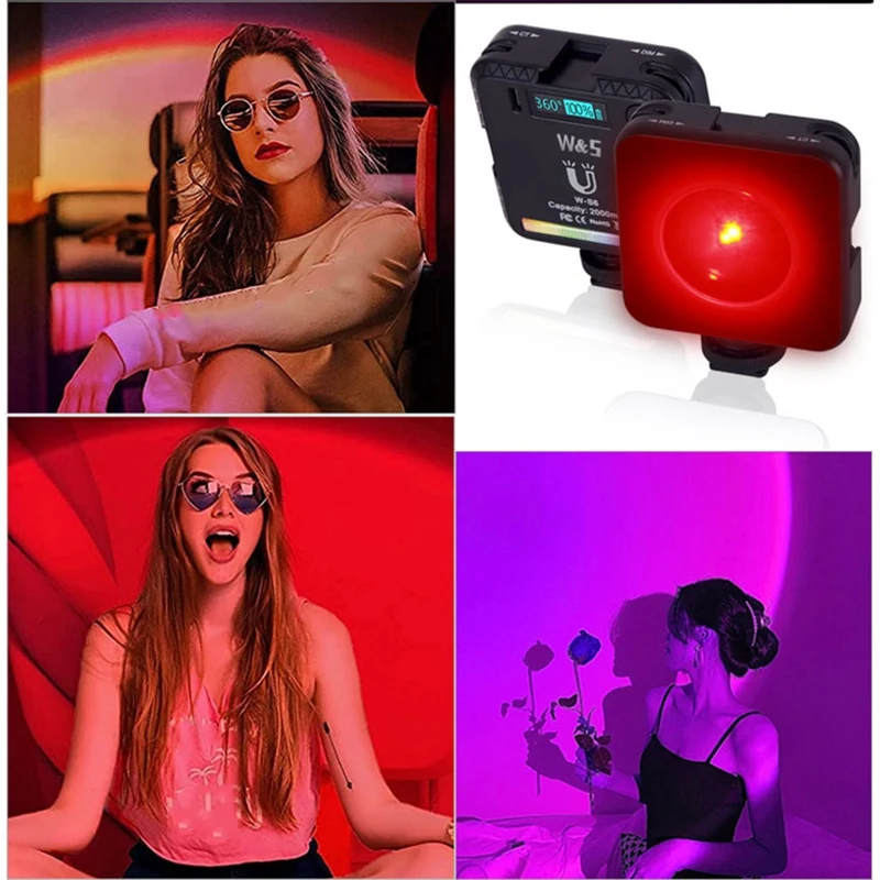 WS6 проекционная лампа заката полноцветная атмосферная RGB заполняющий свет для