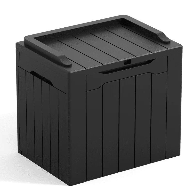 

32 Gallon Patio Deck Box with Seat,Black Terrarium decoration Insect terrarium Reptile Mini terrarium