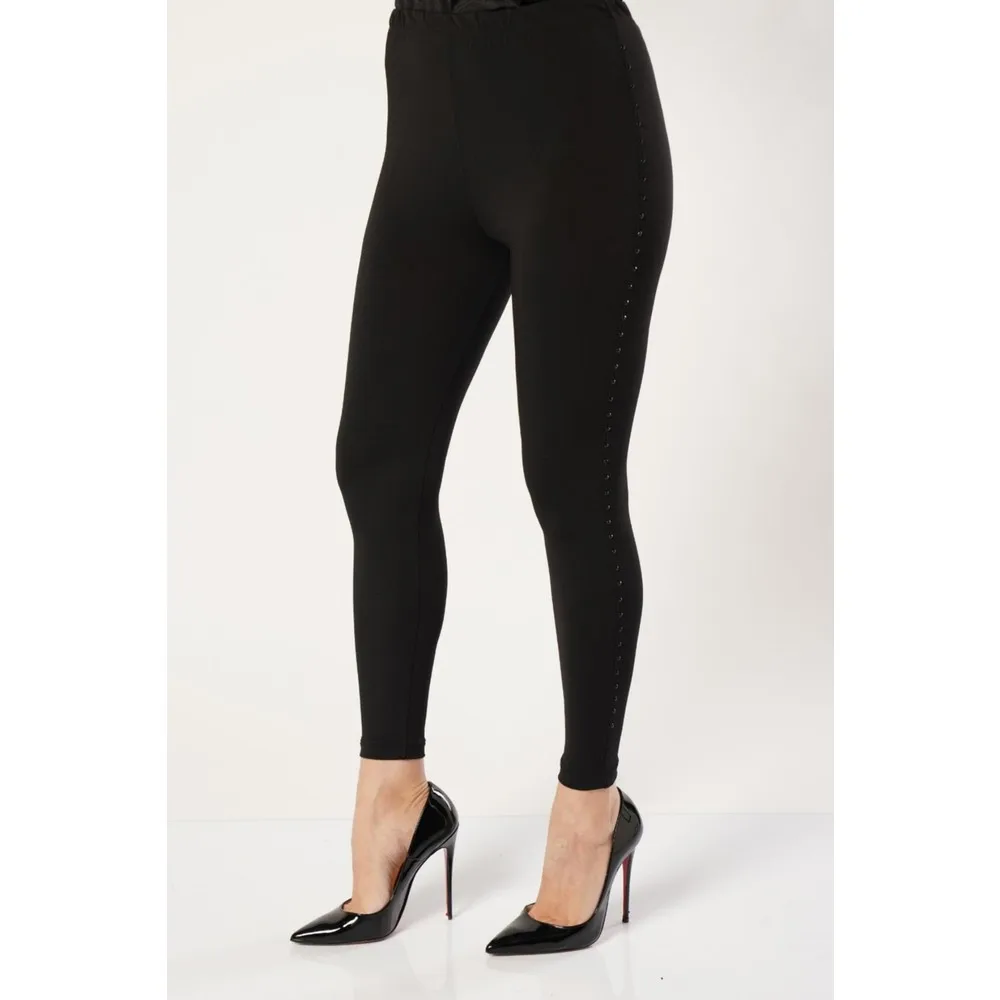 

Леггинсы Dorlie большого размера с черными фианитами