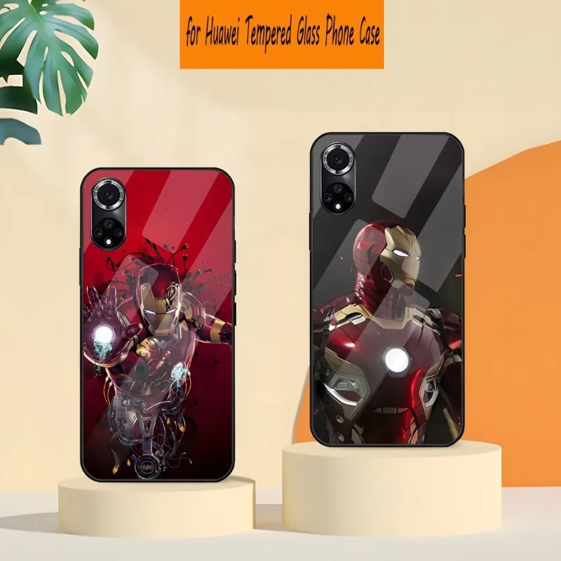 

Avengers Iron Man Phone Case Tempered Glass For Huawei P30 P40 P50 P20 P9 Smartp Z Pro Plus 2019 2021 And Colorful Cover
