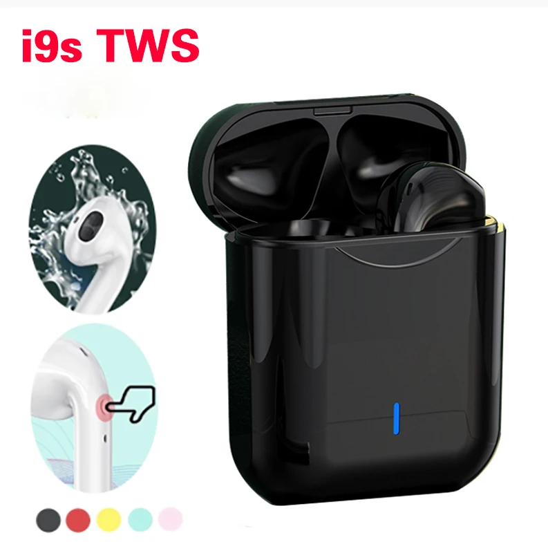 

i9s Bluetooth Earphones Wireless Headsets Pro Earbuds Stereo HD Sports Mini Earpoddings Noise Cancelling For Apple iPhone Xiaom