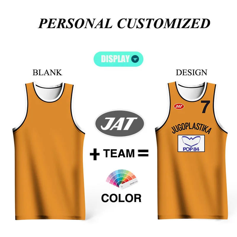 Vintage Basketball Jerseys For Men Full Sublimation Custom Team Club Name Number Logo Prints Tracksuits Training Sportswear Male